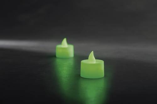 Konstsmide 1987-900 LED-Teelichter 2er Set Grün (Ø x H) 3.5cm x 4cm