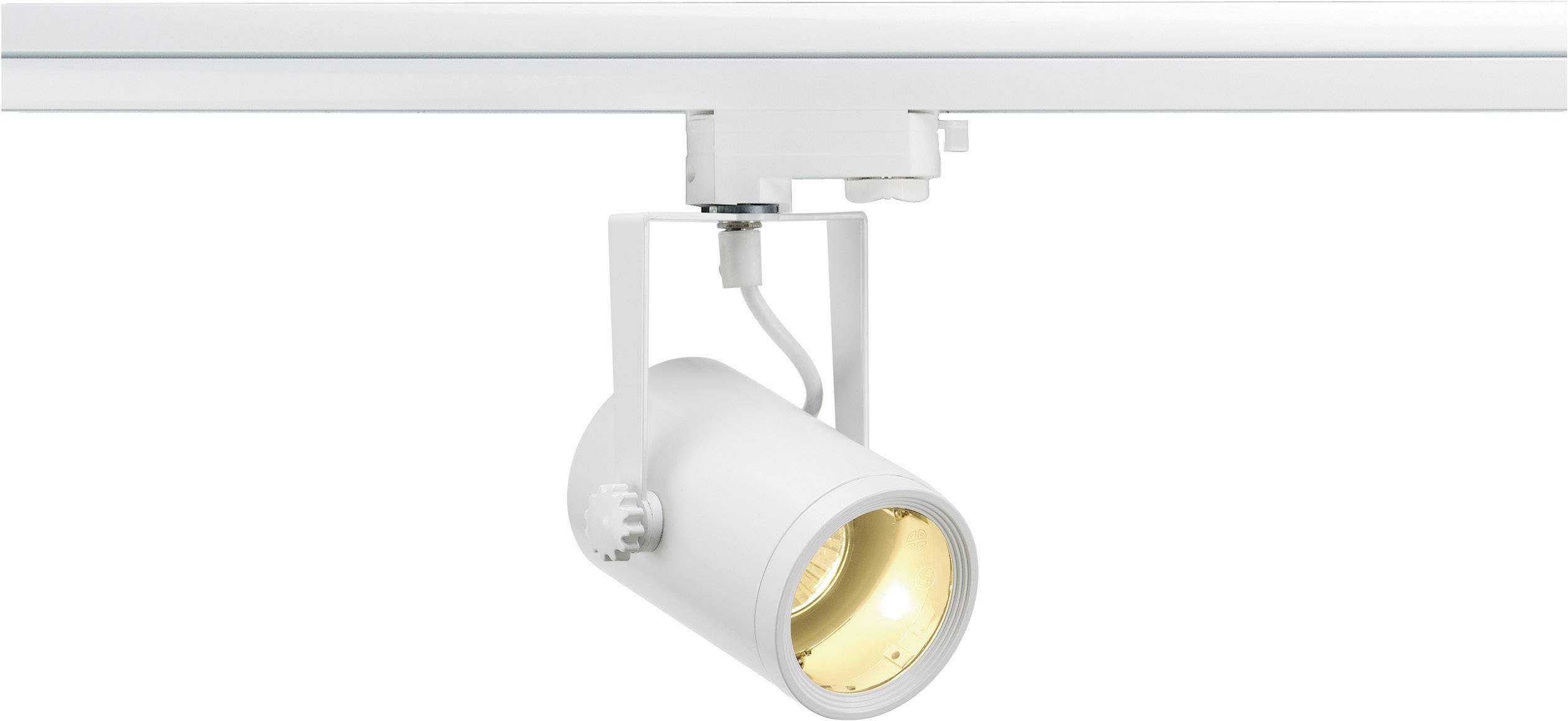 SLV Euro Hochvolt-Schienensystem-Leuchte 3phasig GU10 25W Halogen, LED Weiß
