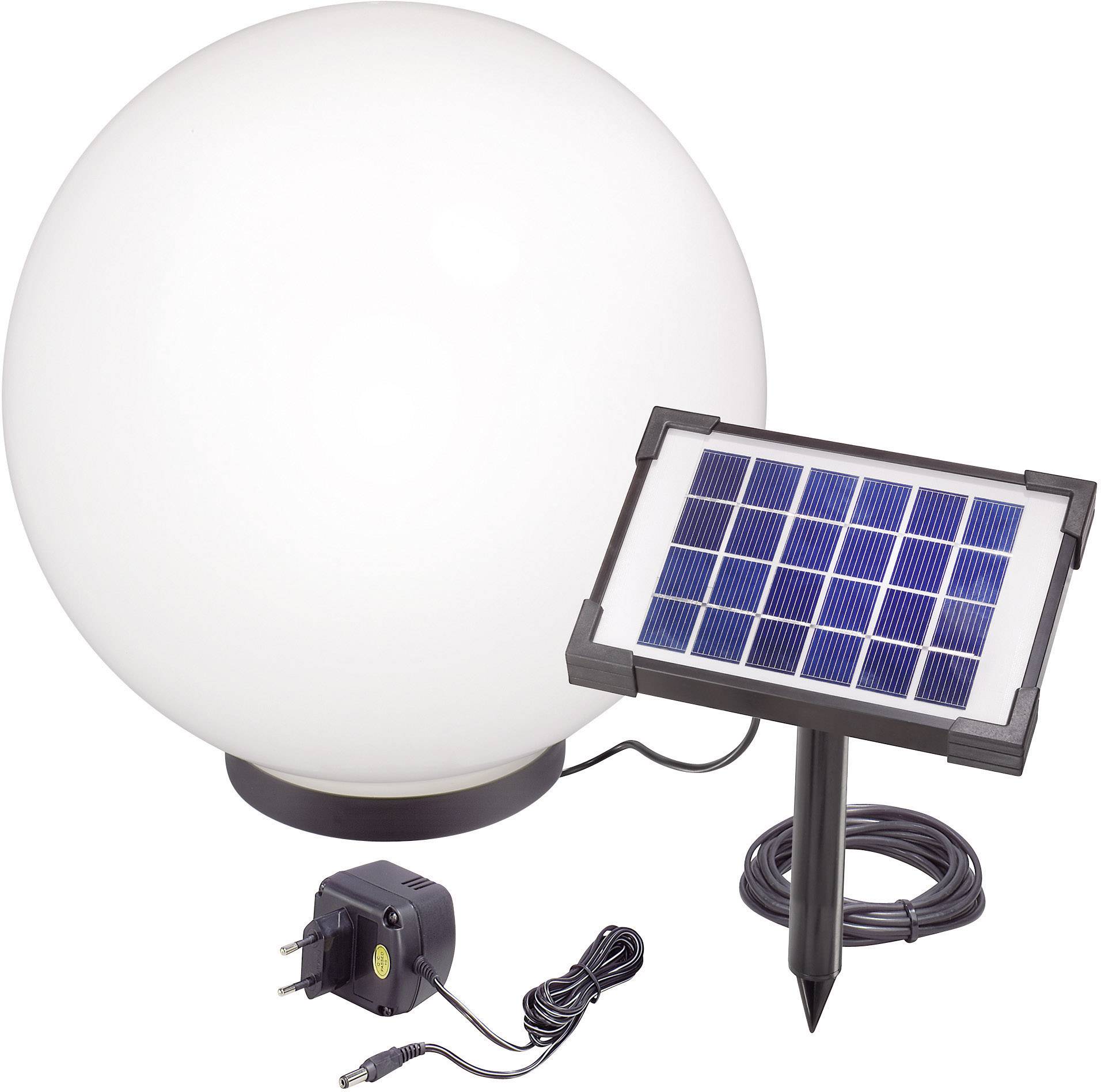 Esotec Solar-Dekoleuchte  Mega 40 106038 Solarkugel  LED  RGB Schwarz, Weiß
