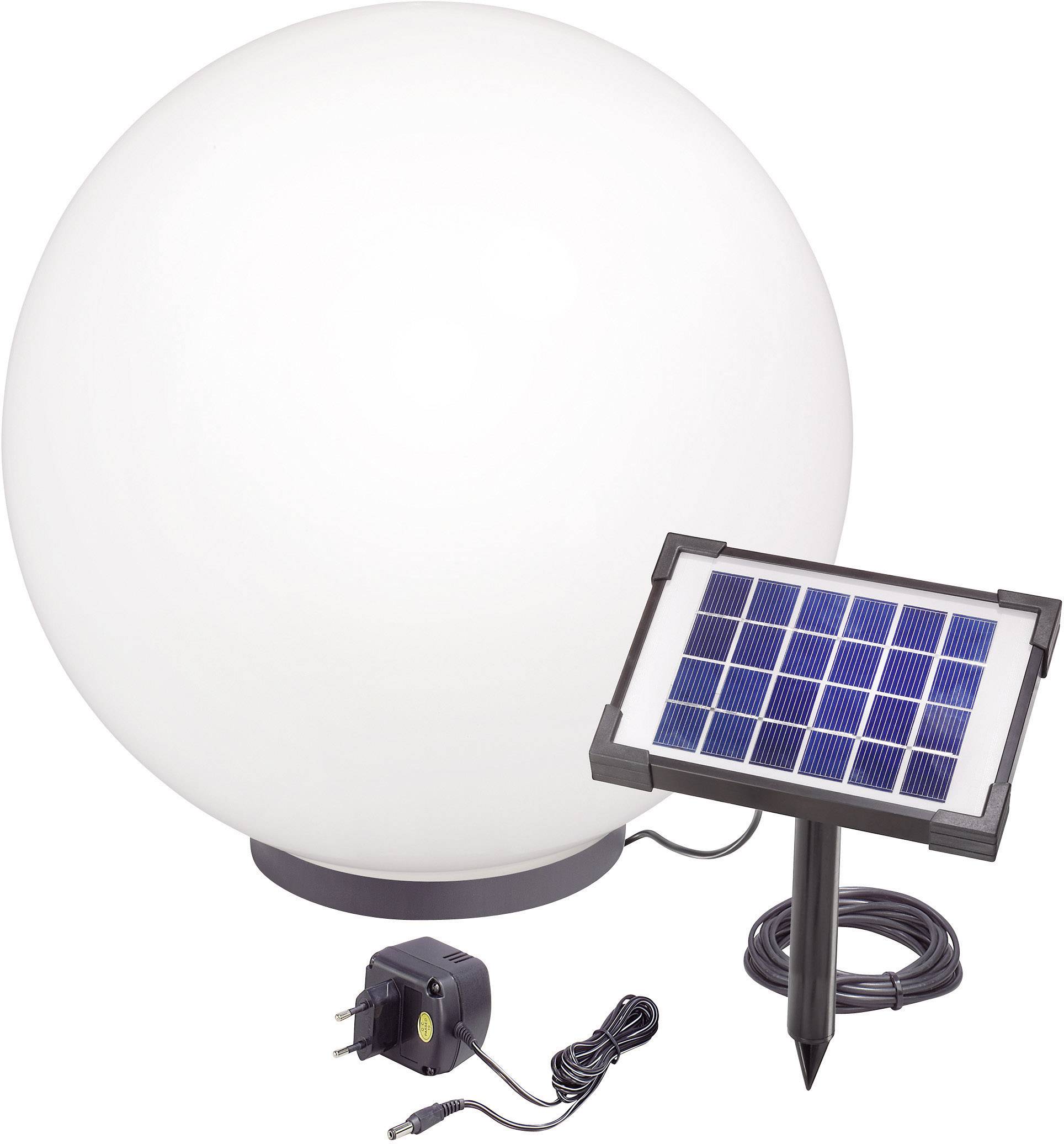 Esotec Solar-Dekoleuchte Mega 50 106040 Solarkugel LED RGB Schwarz, Weiß