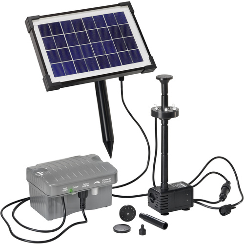 Set pompe solaire 330 l/h Esotec 101775 avec éclairage, avec batterie de stockage
