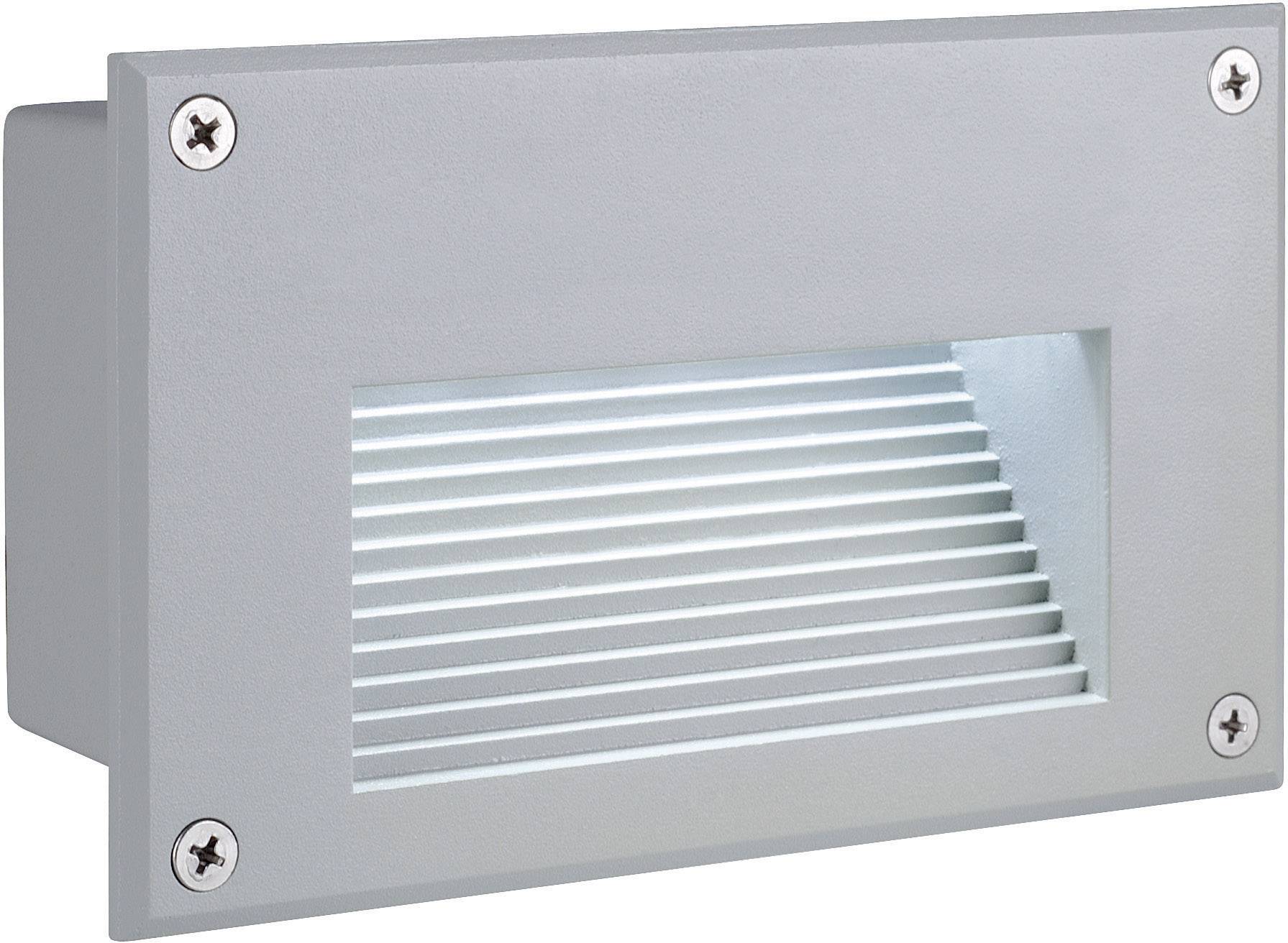 SLV Brick 229702 Außeneinbauleuchte LED fest eingebaut LED F (A - G) 1.4 W Silber-Grau