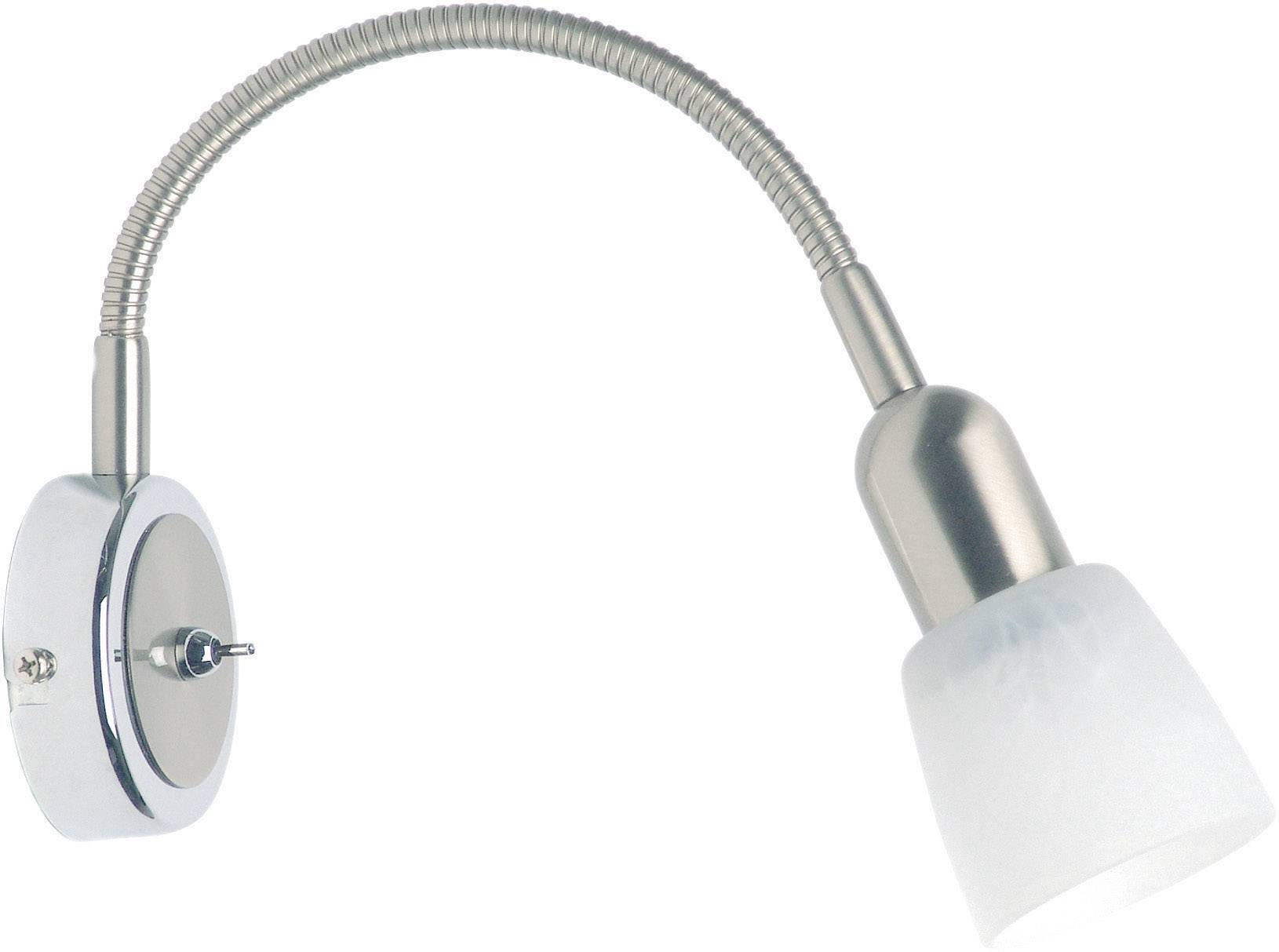 Brilliant Sofia 55390/77 Wandstrahler E14 40W Energiesparlampe Eisen, Chrom