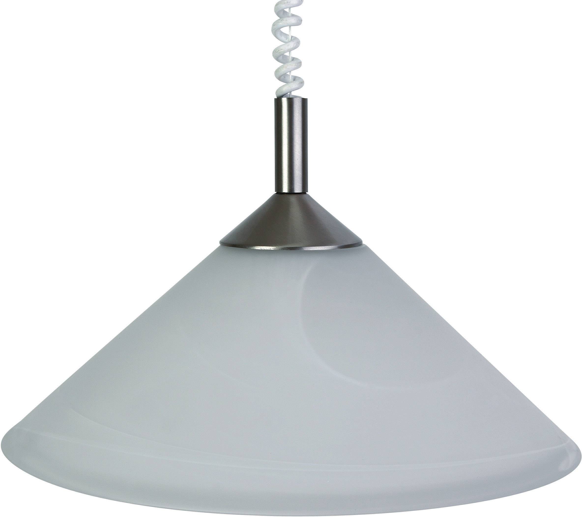 Brilliant Ariana 73578/13 Pendelleuchte Energiesparlampe E27 60W Eisen, Alabaster