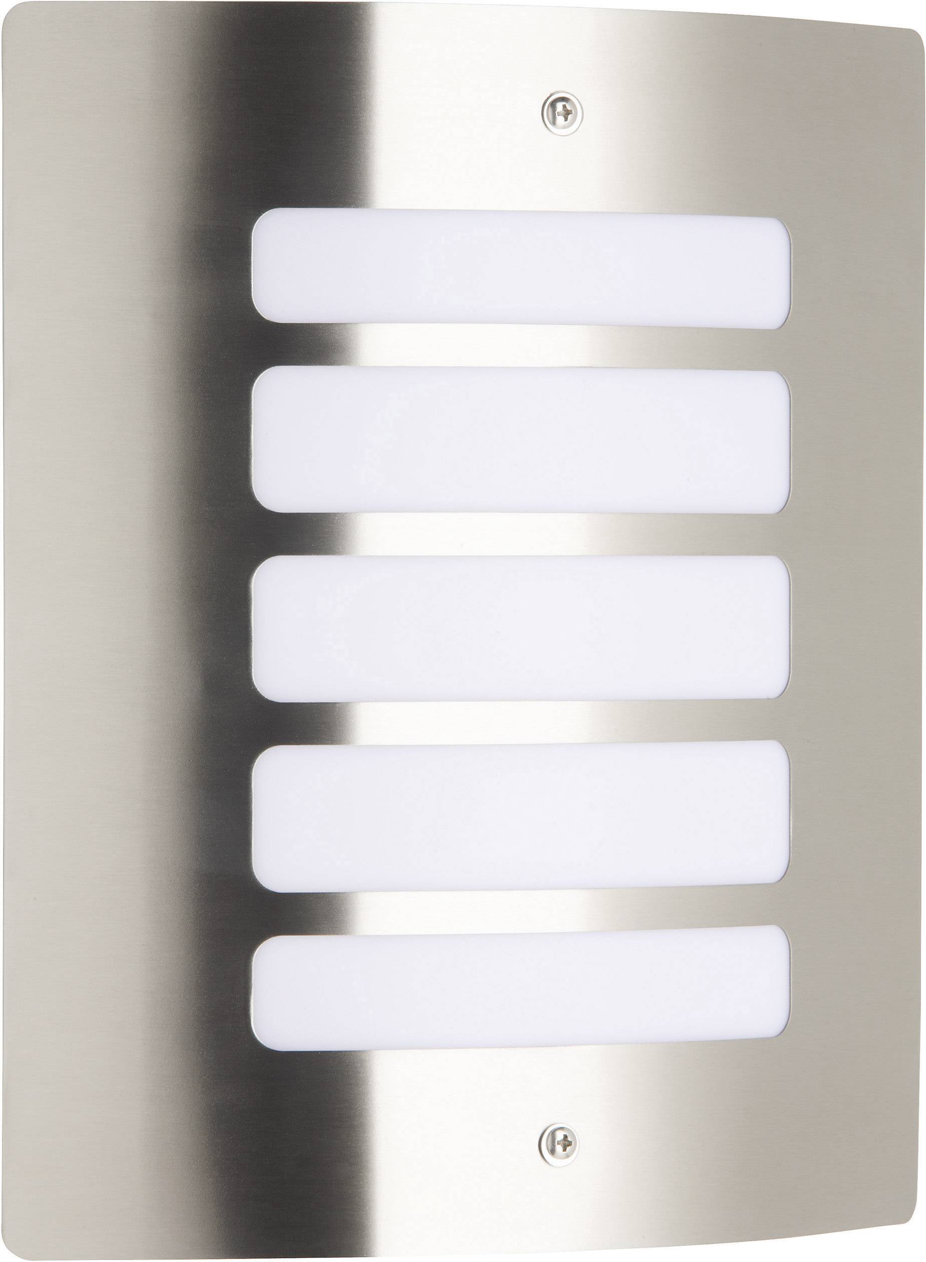 Brilliant Todd 47682/82 Außenwandleuchte Energiesparlampe, LED E27 60W Edelstahl
