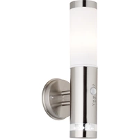 Brilliant Bole G96131/82 Außenwandleuchte mit Bewegungsmelder Halogen E27 60W Edelstahl Brilliant Bole G96131/82 Außenwandleuchte mit Bewegungsmelder Halogen E27 60W Edelstahl