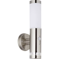 Brilliant Bole G96131/82 Außenwandleuchte mit Bewegungsmelder Halogen E27 60W Edelstahl Brilliant Bole G96131/82 Außenwandleuchte mit Bewegungsmelder Halogen E27 60W Edelstahl