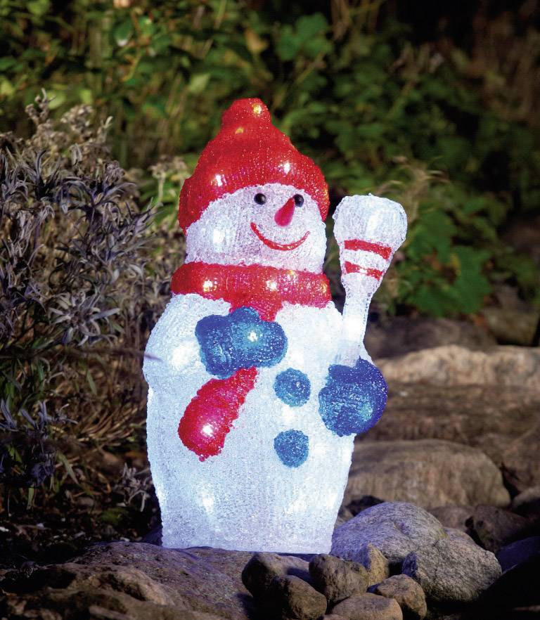 Konstsmide 6154-203 Acryl-Figur EEK: G (A - G) Schneemann Kaltweiß LED Bunt