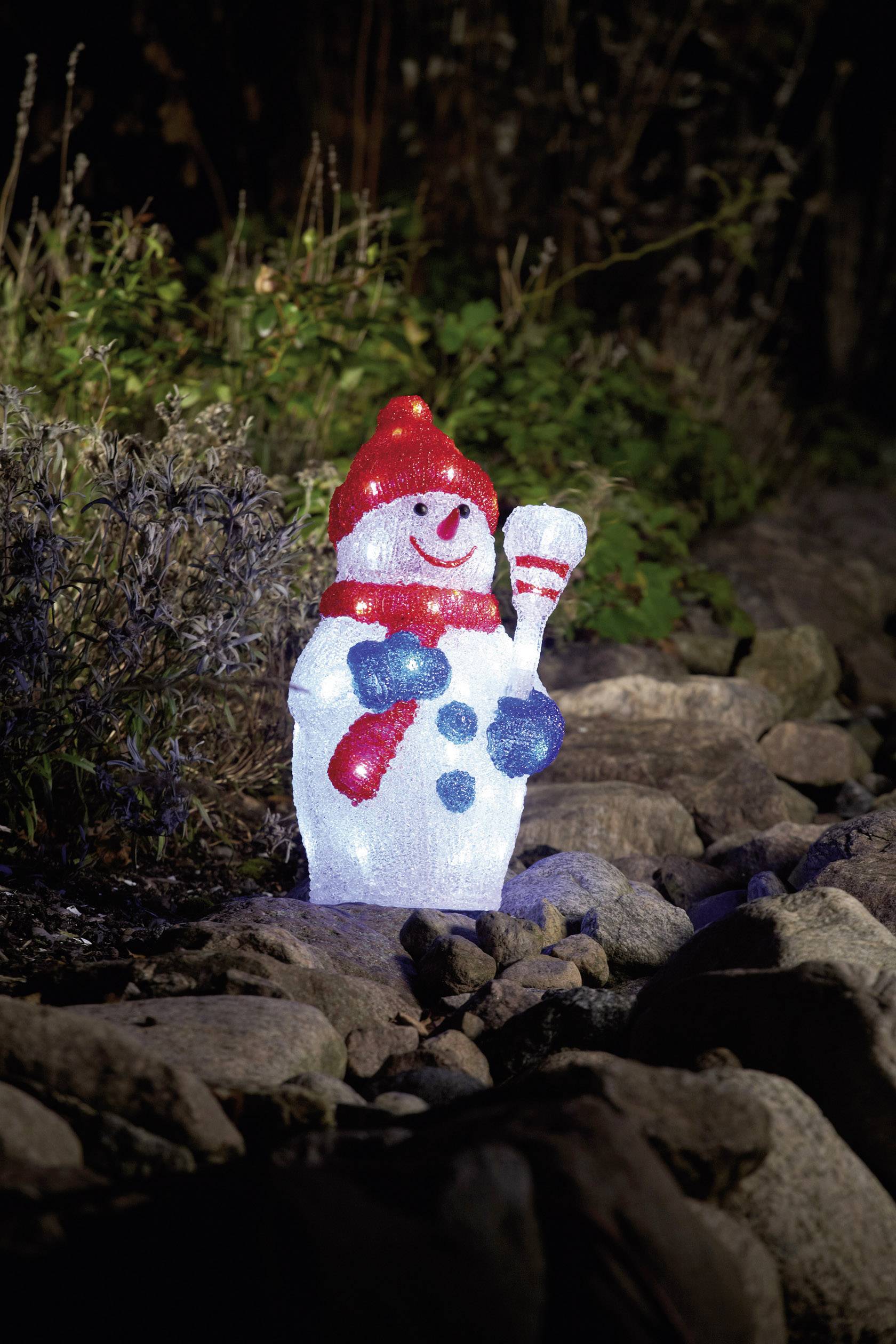 Konstsmide 6154-203 Acryl-Figur EEK: G (A - G) Schneemann Kaltweiß LED Bunt