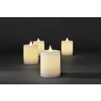 Konstsmide 1986-100 LED-Echtwachskerze 4er Set Weiß Konstsmide 1986-100 LED-Echtwachskerze 4er Set Weiß