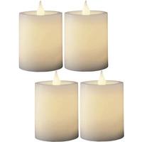 Konstsmide 1986-100 LED-Echtwachskerze 4er Set Weiß Konstsmide 1986-100 LED-Echtwachskerze 4er Set Weiß