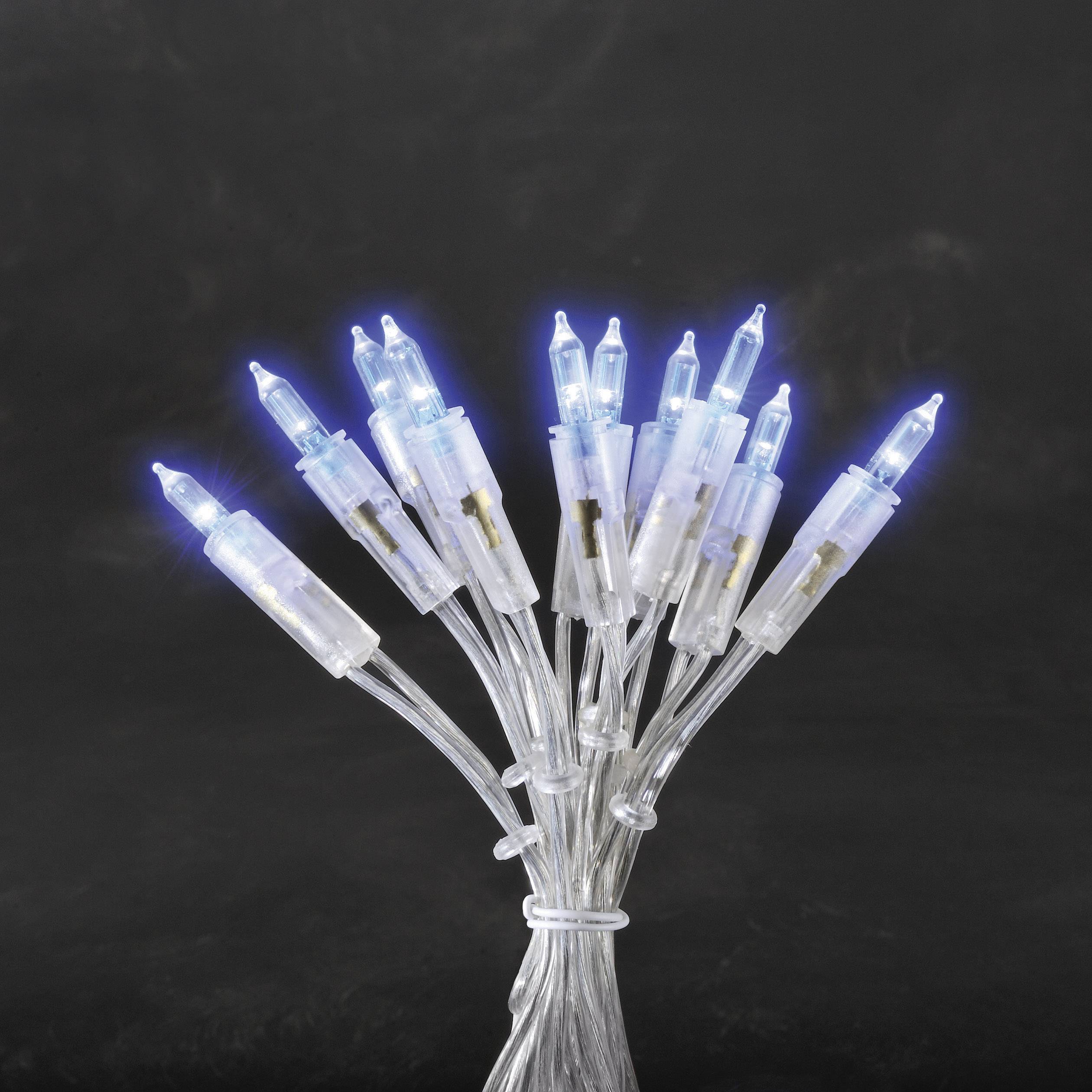 Konstsmide 6302-403 Mini-Lichterkette Innen netzbetrieben Anzahl Leuchtmittel 35 LED Blau