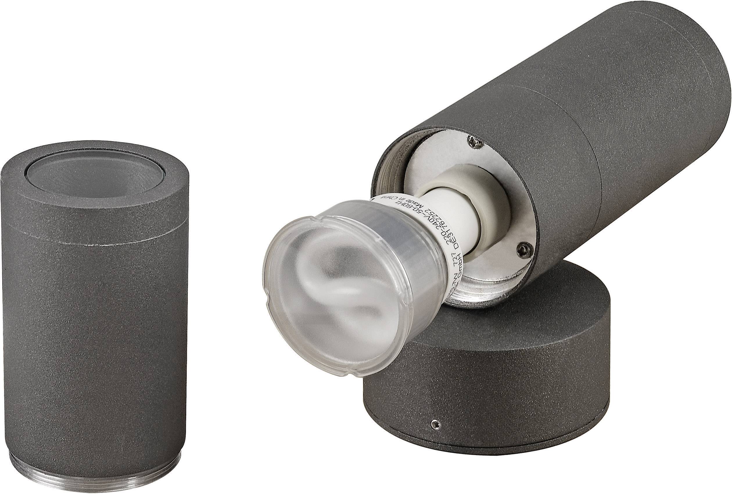 SLV Astina 228775 Außenwandleuchte Halogen GU10 22W Anthrazit