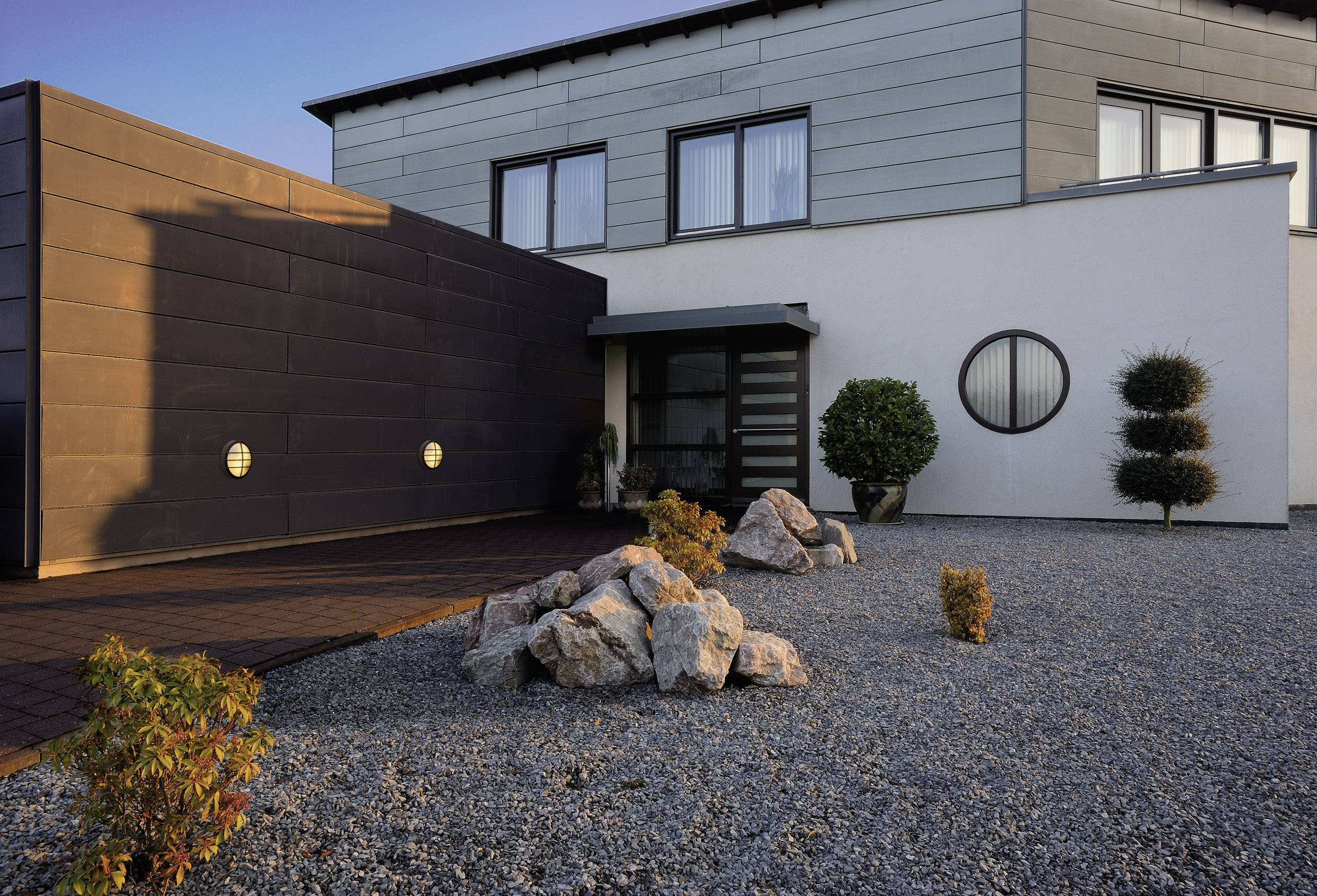 SLV Bulan Grid 229085 Außenwandleuchte Energiesparlampe, LED E27 50W Anthrazit