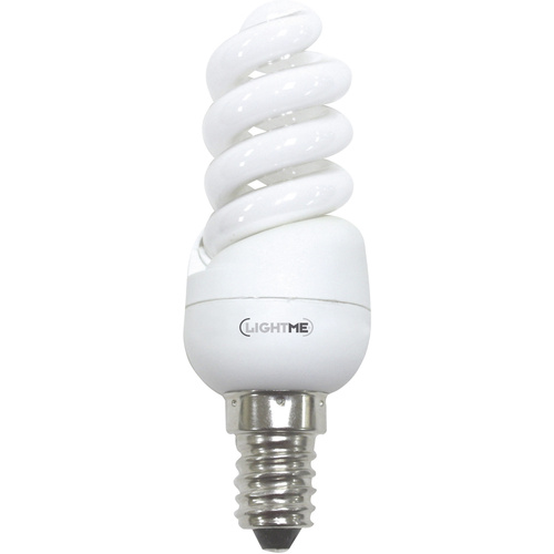 LightMe Energiesparlampe EEK: G (A - G) E14 95mm 230V 8W = 39W Warmweiß Spiralform 1St.