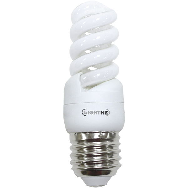 LightMe Energiesparlampe EEK: G (A - G) E27 93mm 230V 8W Warmweiß Spiralform 1St.