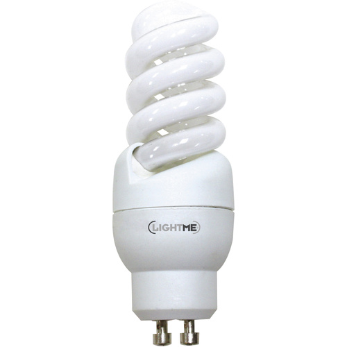 LightMe Energiesparlampe EEK: G (A - G) GU10 93 mm 230 V 8 W = 44 W Warmweiß Spiralform 1 St.