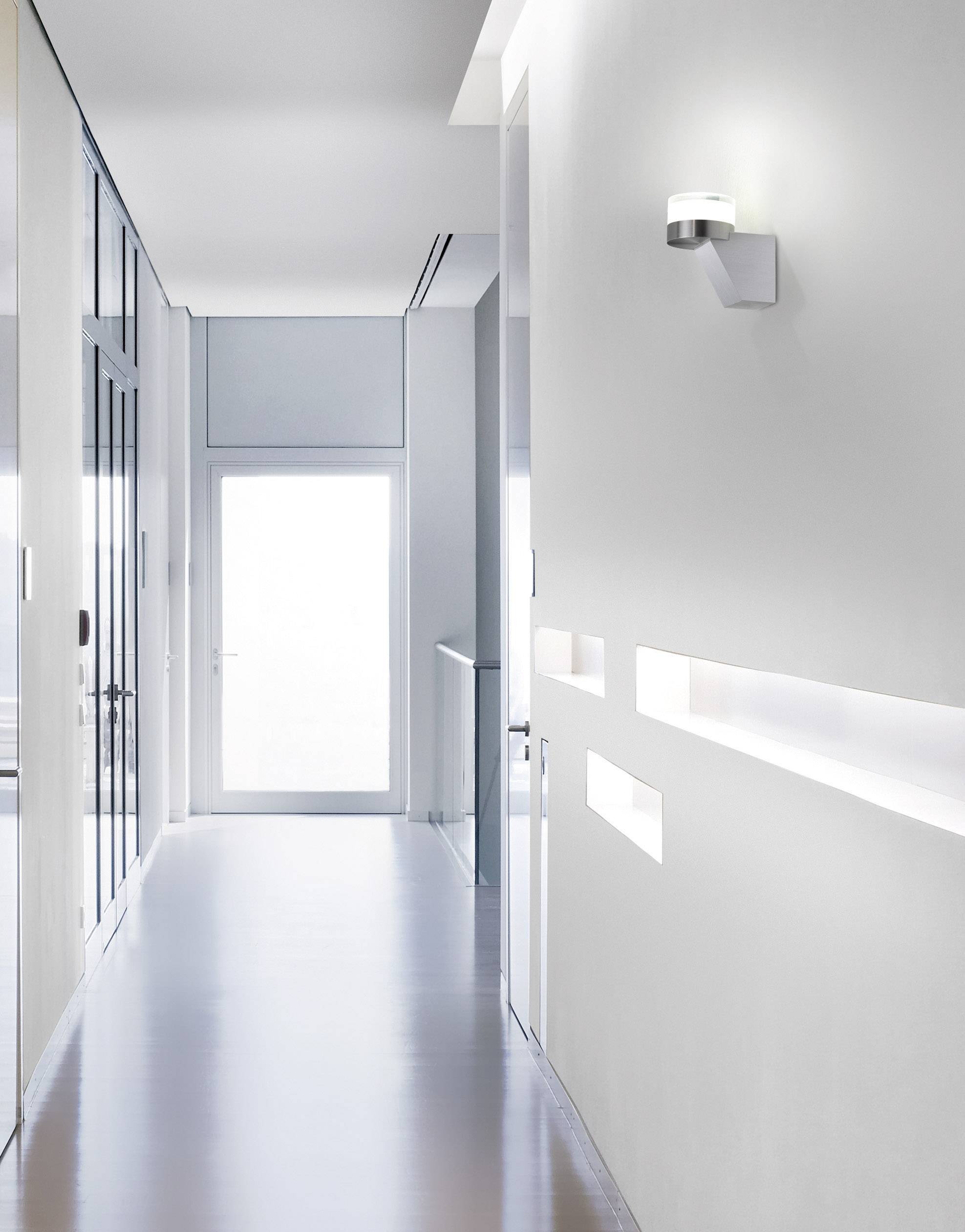 Bolzano 579209 LED-Wandleuchte 1W Kaltweiß Silber-Grau