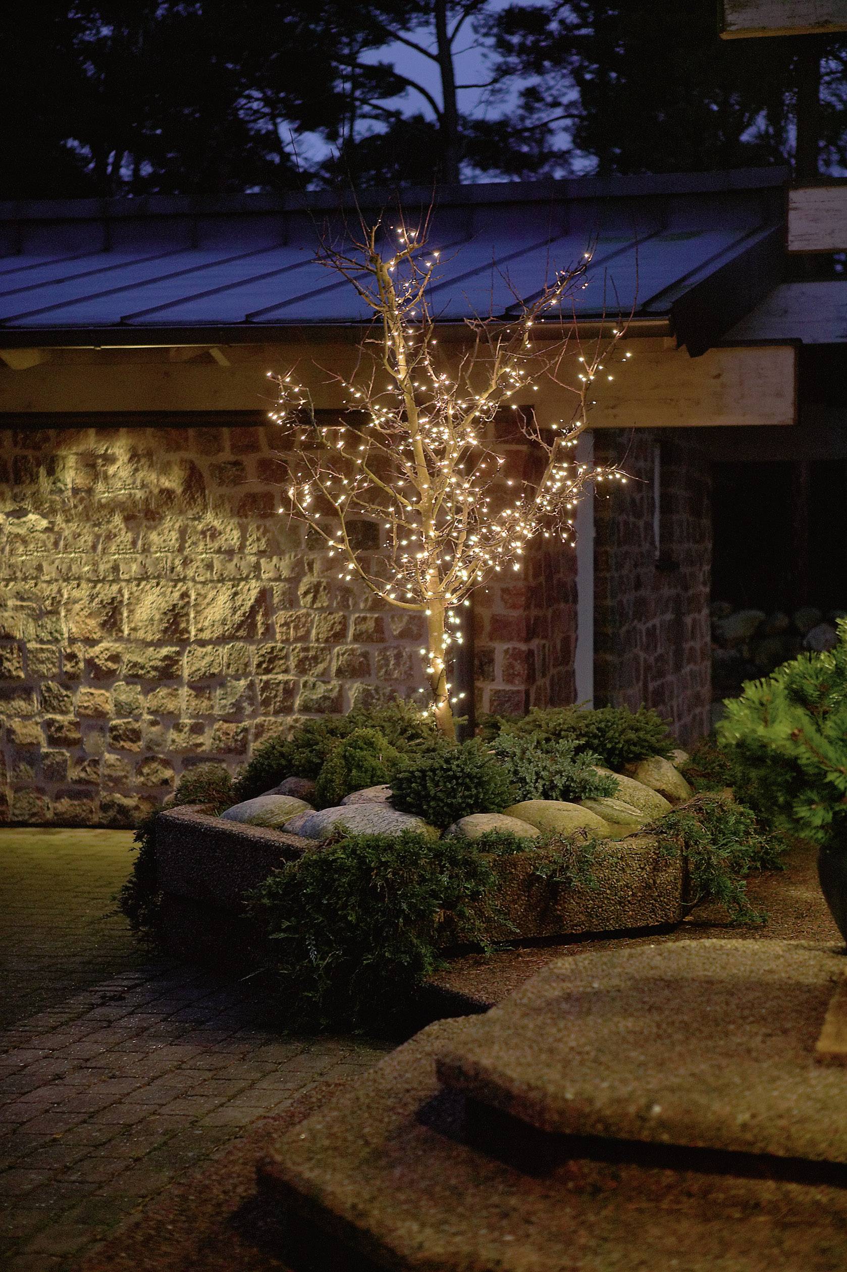 Konstsmide 2016-000 Micro-Lichterkette Außen netzbetrieben Anzahl Leuchtmittel 120 Glühlampe Klar Beleuchtete Länge: 5.95m