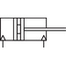 Vérin cylindrique Norgren RM/8016/M/100 Longueur de course: 100 mm Dimension produit, Ø: 16 mm 1 pc(s)