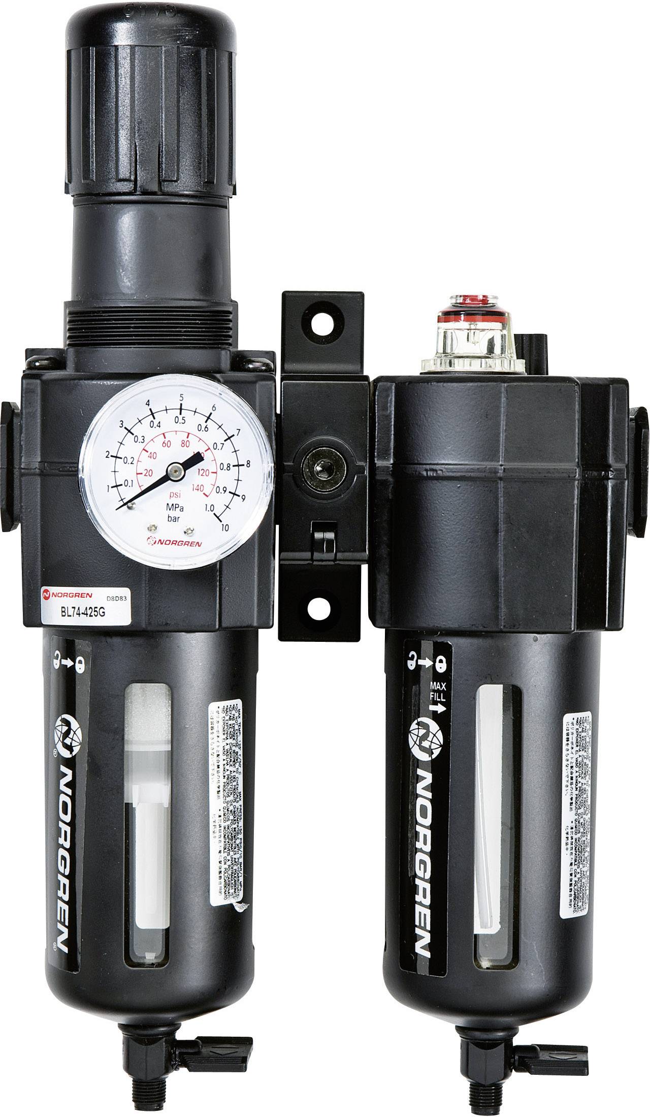 Norgren BL74-425G Wartungseinheit 1/2" Druckluft Betriebsdruck (max.) 10 bar