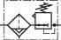 Diagramm eines elektrischen Schaltplans mit einem Symbol für eine Diode und einem Widerstand; zeigt Elektronenflussrichtung.