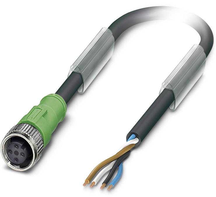 Phoenix Contact 1509513 Sensor-/Aktor-Steckverbinder, konfektioniert M12 Buchse, gerade 15.00 m Polzahl Sensoren: 4 1 St.