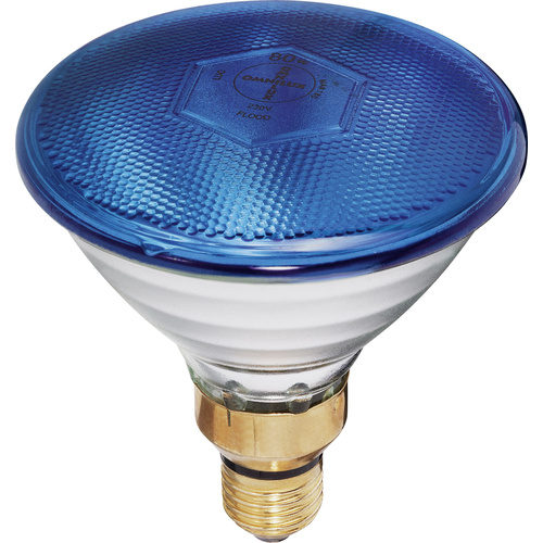 Par-38 FL blau Halogen Lichteffekt Leuchtmittel 230V E27 80W Blau dimmbar
