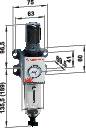 Norgren B92G-NNK-QT1-RMG Filterregler Druckluft Betriebsdruck (max.) 12 bar