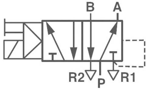 Mechanischbetätigtes Pneumatik-Ventil V50A513A-A213A 24 V/DC Gehäusematerial Aluminium Dic