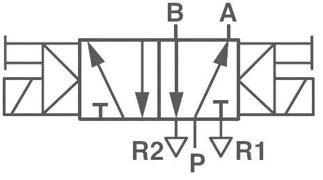 Norgren IMI Mechanischbetätigtes Pneumatik-Ventil V50A511A-A213A 24 V/DC Gehäusematerial Aluminium Dichtungsmaterial NBR 1St.