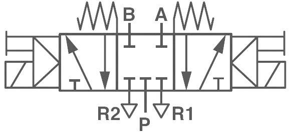 Norgren IMI Mechanischbetätigtes Pneumatik-Ventil V50A611A-A213A 24 V/DC Gehäusematerial Aluminium Dichtungsmaterial NBR 1St.