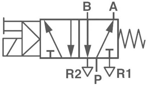 Mechanischbetätigtes Pneumatik-Ventil V51B517A-A213J 24 V/DC Gehäusematerial Aluminium Dic
