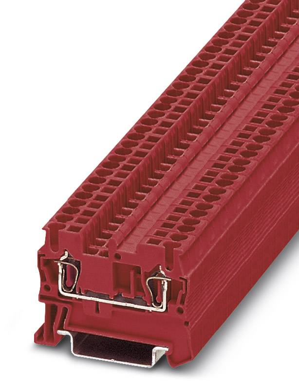 Phoenix Contact 3037096 Durchgangsreihenklemme 5.2mm Zugfeder Rot 50St.