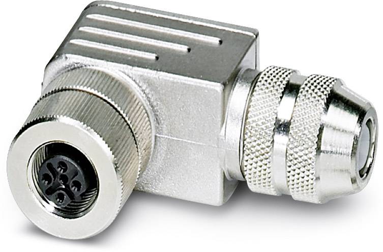 Phoenix Contact 1430420 Sensor-/Aktor-Datensteckverbinder M12 Buchse, gewinkelt Polzahl Sensoren: 5 1 St.