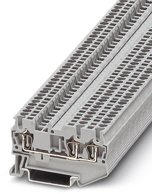 Phoenix Contact 3037300 Durchgangsreihenklemme 4.2 mm Zugfeder Schwarz 50 St.