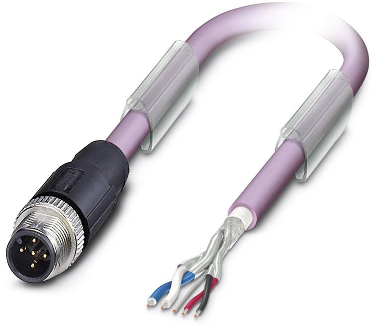 Phoenix Contact 1507434 Sensor-/Aktor-Datensteckverbinder, konfektioniert M12 Stecker, gerade 5.00 m Polzahl Sensoren: 5 1 St.