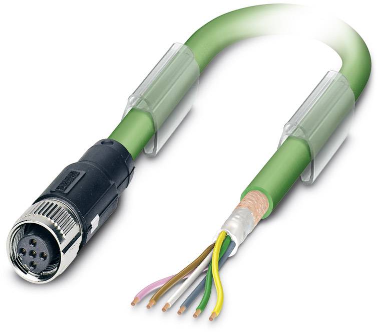 Phoenix Contact 1517916 Sensor-/Aktor-Datensteckverbinder, konfektioniert M12 Buchse, gerade 2.00m Polzahl Sensoren: 5 1St.