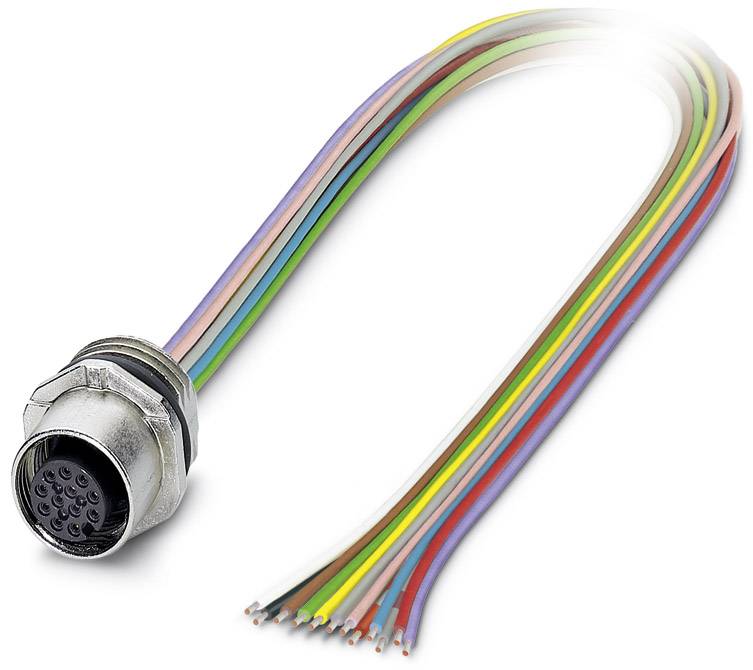 Phoenix Contact 1556252 Sensor-/Aktor-Einbausteckverbinder M12 Buchse, Einbau 0.50 m Polzahl Sensoren: 12 1 St.