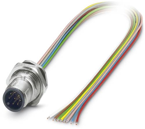 Phoenix Contact 1419700 Sensor-/Aktor-Einbausteckverbinder M12 Stecker, Einbau 0.50 m Polzahl Senso