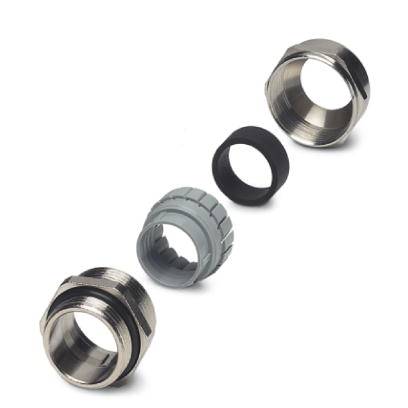 Diverse runde Metallteile und Dichtungen in verschiedenen Farben und Größen, möglicherweise für technische Anwendungen.