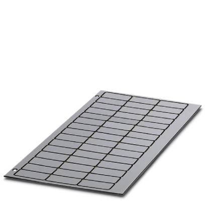 Ein rechteckiges Solarpanel mit dunkler Oberfläche und gleichmäßig angeordneten Quadraten wird gegen einen weißen Hintergrund gezeigt.
