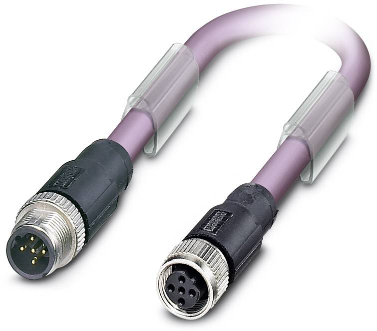 Phoenix Contact 1578777 Sensor-/Aktor-Datensteckverbinder, konfektioniert M12 Stecker, gerade, Buchse, gerade 12.00 m Polzahl Sensoren: 2 1 St.