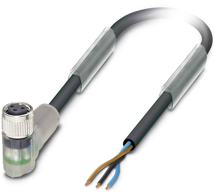 Phoenix Contact 1693872 Sensor-/Aktor-Steckverbinder, konfektioniert M12 Buchse, gewinkelt 8.00m Polzahl Sensoren: 3 1St.