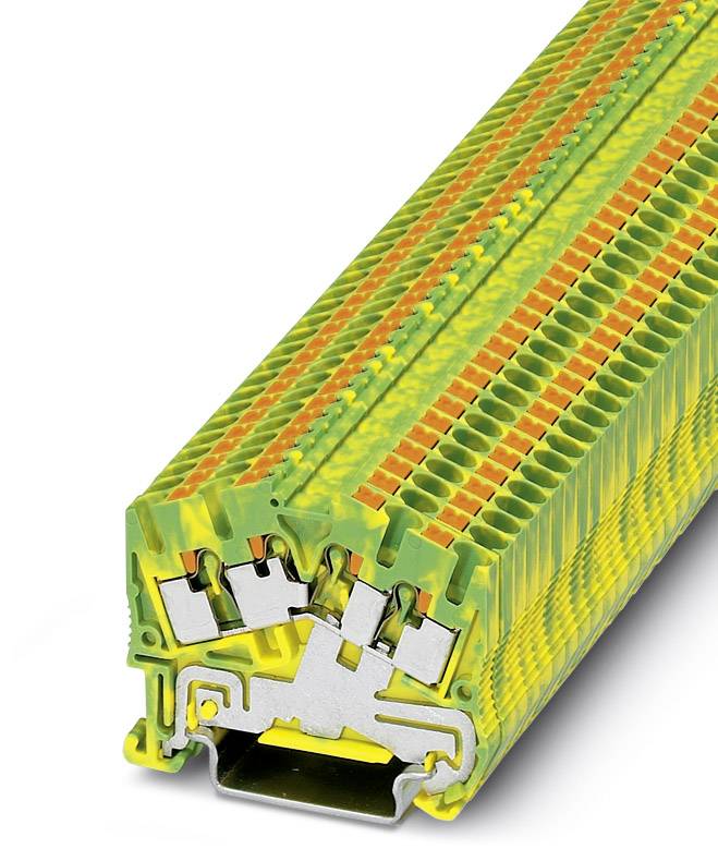 Phoenix Contact 3212011 Dreistock-Schutzleiterklemme 5.2mm Schnellanschluss Grün, Gelb 50St.