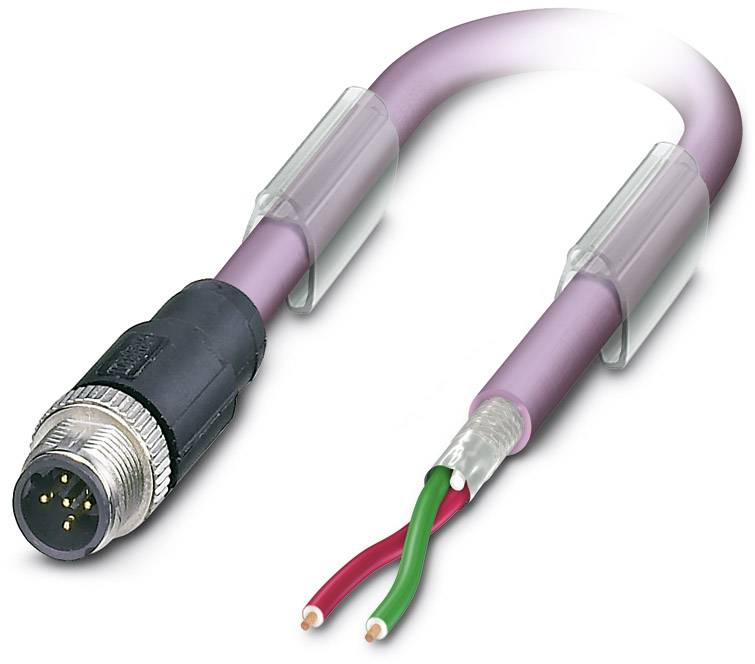 Phoenix Contact 1507243 Sensor-/Aktor-Datensteckverbinder, konfektioniert M12 Stecker, gerade 2.00