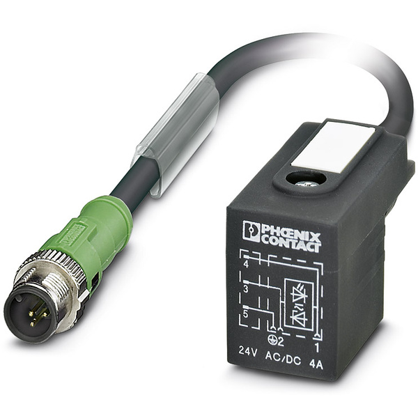 Connecteur confectionné pour capteurs/actionneurs 30.00 cm Phoenix Contact SAC-3P-MS/ 0,3-PUR/B-1L-Z SCO 1435289 M12 mâle droit