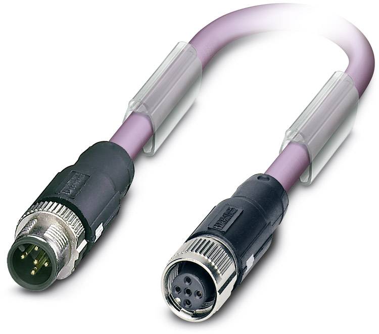 Phoenix Contact 1518151 Sensor-/Aktor-Datensteckverbinder, konfektioniert M12 Stecker, gerade, Buchse, gerade 10.00 m Polzahl Sensoren: 2 1 St.