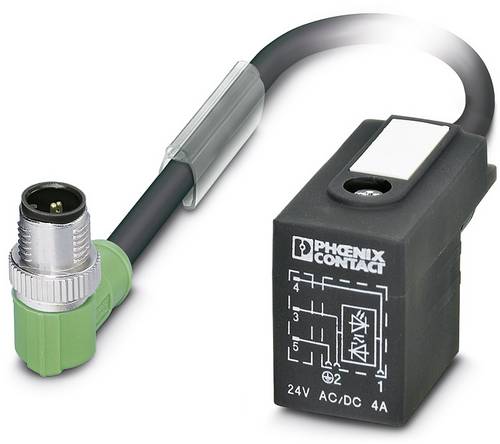 Phoenix Contact 1435360 Sensor-/Aktor-Steckverbinder, konfektioniert M12 Stecker, gerade, Stecker