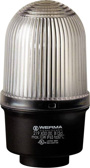 Werma Signaltechnik Signalleuchte 219.400.00 219.400.00 Weiß Dauerlicht 12 V/AC, 12 V/DC, 24 V/AC
